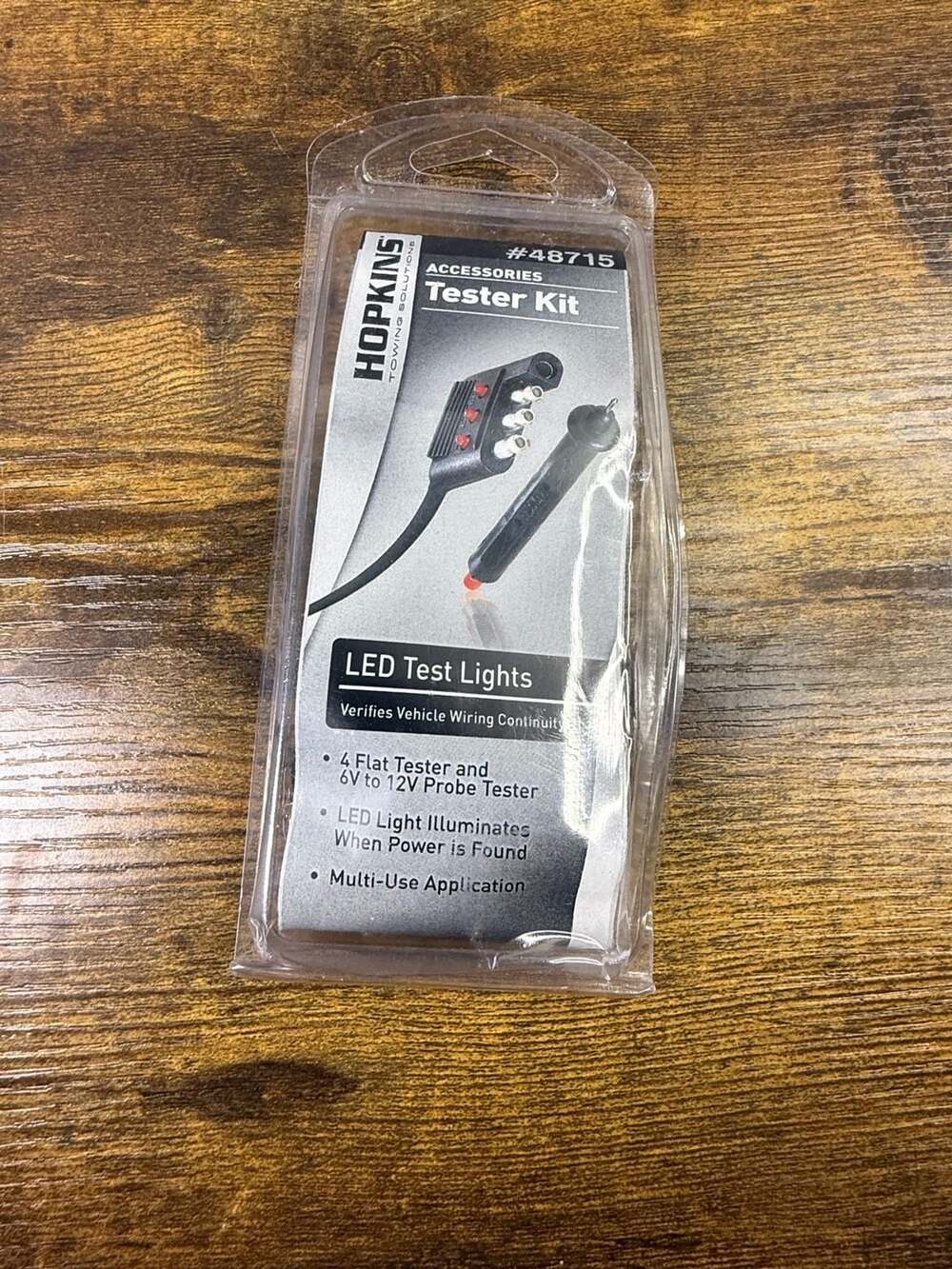 Hopkins Towing Solutions 48715 4-Wire Flat Tester w/ 6 to 12-Volt Circuit Tester